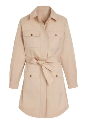 Robe chemise saharienne - Odyssey beige – Label AÉ Paris